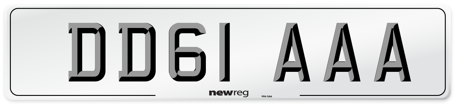 DD61 AAA Number Plate from New Reg